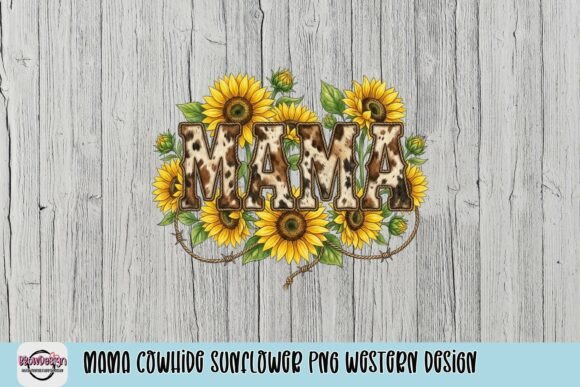 Download Mama Cowhide Sunflower PNG Western Design - Western design Collection