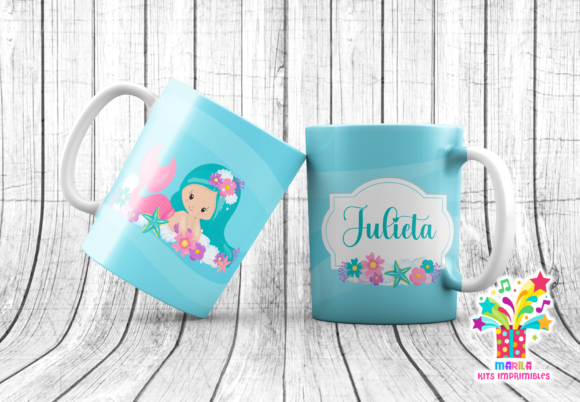 Download Mermaid Mug Sublimation Designs #3 - Sublimation designs Collection