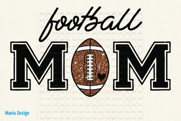 Download Football Mom Glitter Heart PNG - Mom Collection