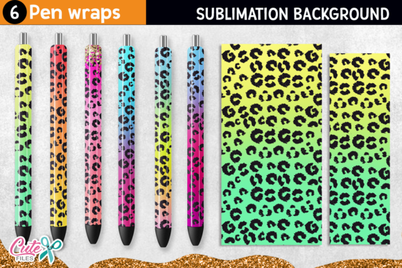 Download Leopard Pen Wraps Sublimation Designs - Sublimation designs Collection