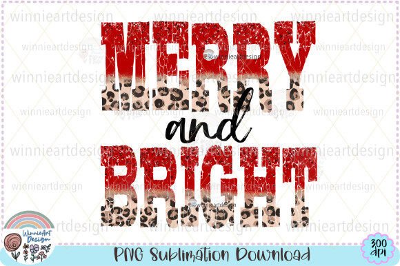 Download Merry and Bright Glitter Leopard Xmas - Bright glitter Collection