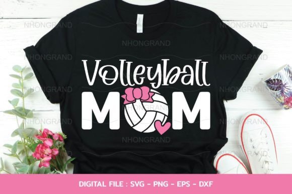 Download Volleyball Mom Cute with Heart Mother's - Mom Collection