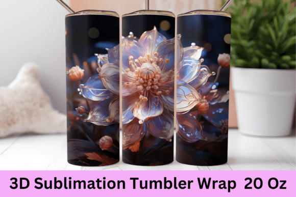 Download 3D Flowers Tumbler Sublimation | Skinny - 3d flowers tumbler Collection