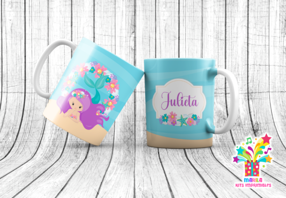 Download Mermaid Mug Sublimation Designs #2 - Sublimation designs Collection