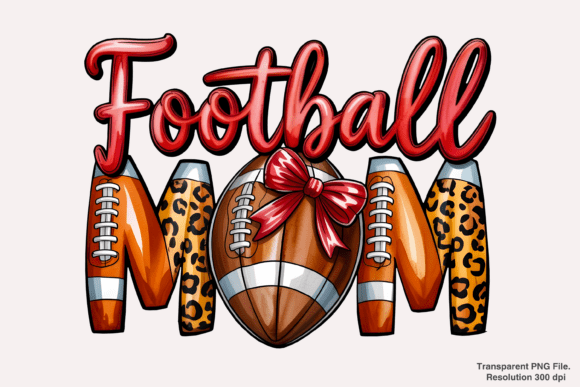 Download Football Mom PNG, Coquette Bow PNG - Mom Collection