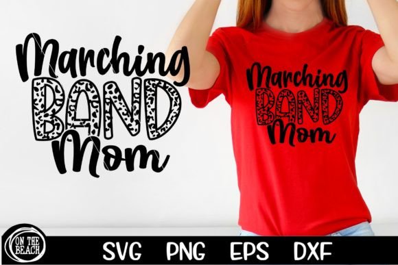 Download Marching Band Mom SVG Leopard Letters - Mom Collection
