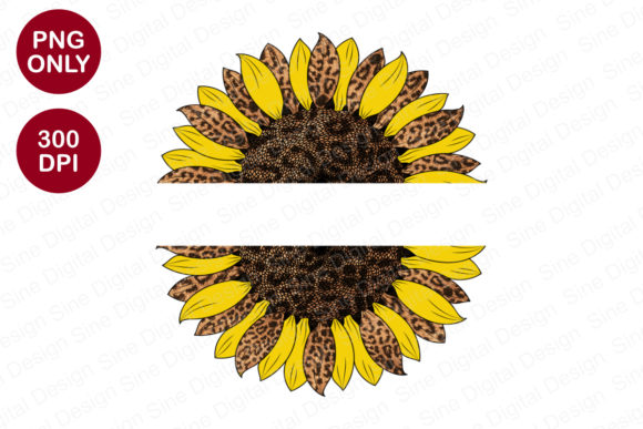 Download Split Sunflower Sublimation Designs - Sublimation designs Collection