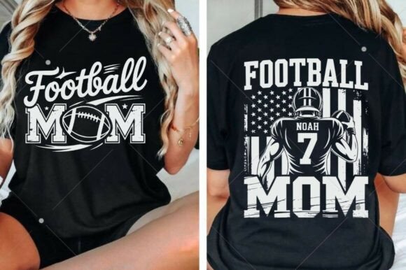 Download Custom American Football Mom SVG - Mom Collection