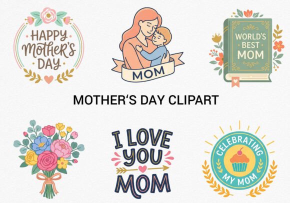 Download Cute Mothers Day PNG Clipart. Love U Mom - Mom Collection