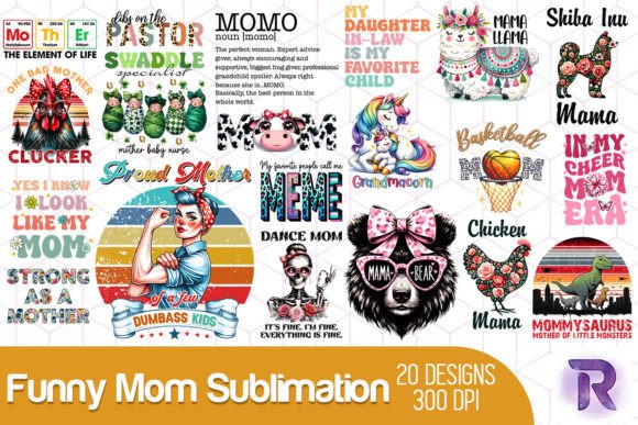 Download Funny Mom Sublimation Bundle - Mom sublimation Collection
