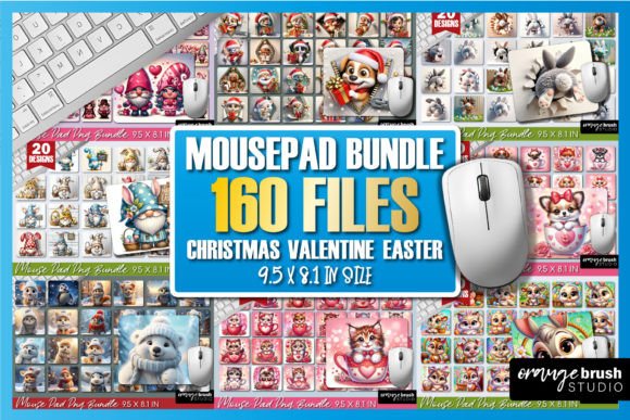 Download Mouse Pad Bundle 160 Sublimation Designs - Sublimation designs Collection