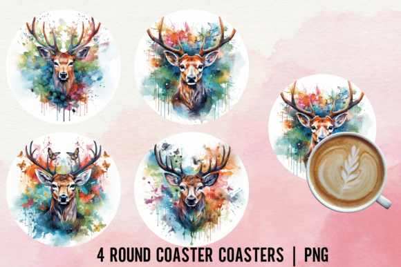 Download Deer Coaster Sublimation Designs - Sublimation designs Collection