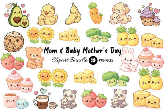 Download Mom &amp; Baby Mother's Day Clipart - Mom Collection
